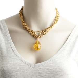 Chanel CC Teardrop necklace - Image 5