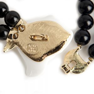 Kenneth Jay Lane Black Pearled necklace - Image 4