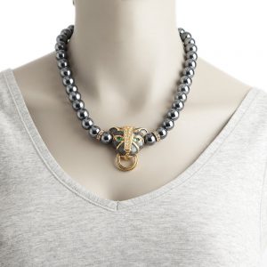 Kenneth Jay Lane Panther necklace - Image 5