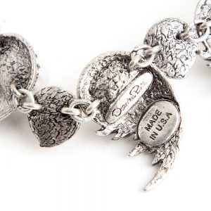 Oscar de la Renta silver pearled necklace - Image 4