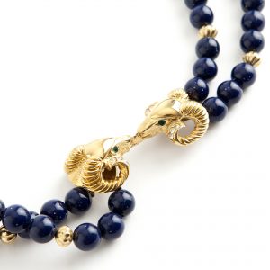 Kenneth Jay Lane Capricorn Dark Blue necklace - Image 2