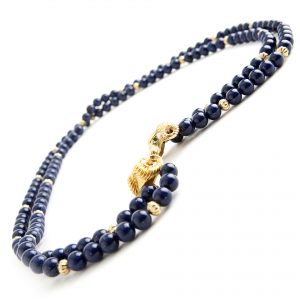 Kenneth Jay Lane Capricorn Dark Blue necklace - Image 3