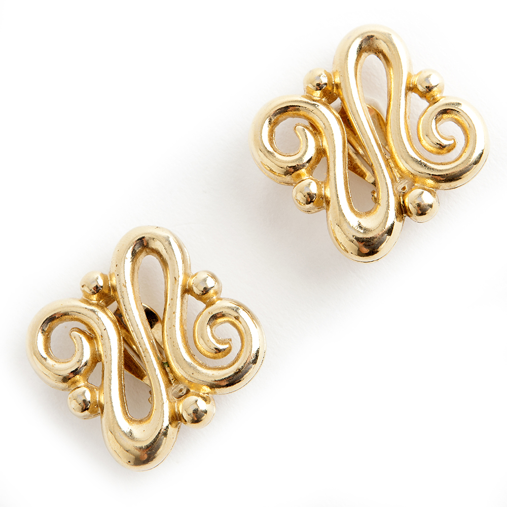 IMG_6559 Givenchy Swirly earrings - Image 1