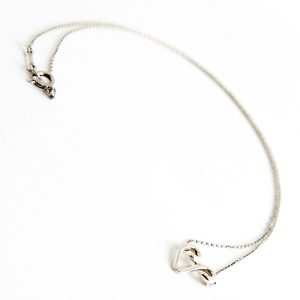 Tiffany & Co. Pendant Necklace Open Heart Silver 925 - Image 4