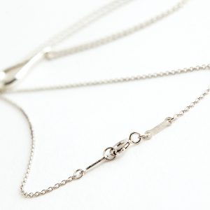 Tiffany & Co. Pendant Necklace Open tear Silver 925 - Image 4