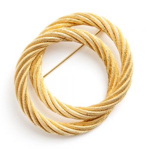 Christian Dior 2 Round brooch - Image 6