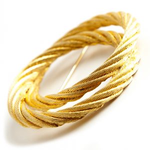 Christian Dior 2 Round brooch - Image 3