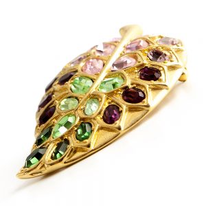 Kenneth Jay Lane Leaf brooch - Image 2