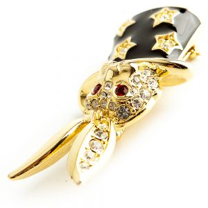 Kenneth Jay Lane Magic Rabbit brooch - Image 2