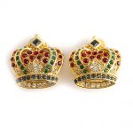Kenneth Jay Lane Royal Crown earrings