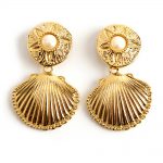 Kenneth Jay Lane Shell earrings
