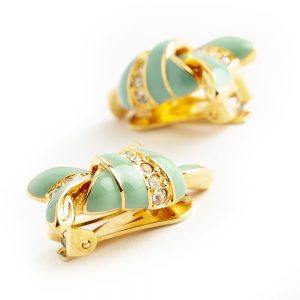 Kenneth Jay Lane bow earrings - Image 2