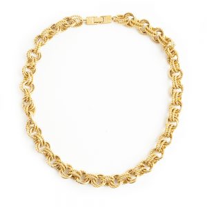 Givenchy double round link necklace