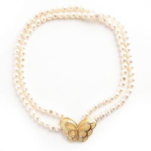 Kenneth Jay Lane Butterfly necklace - Image 2