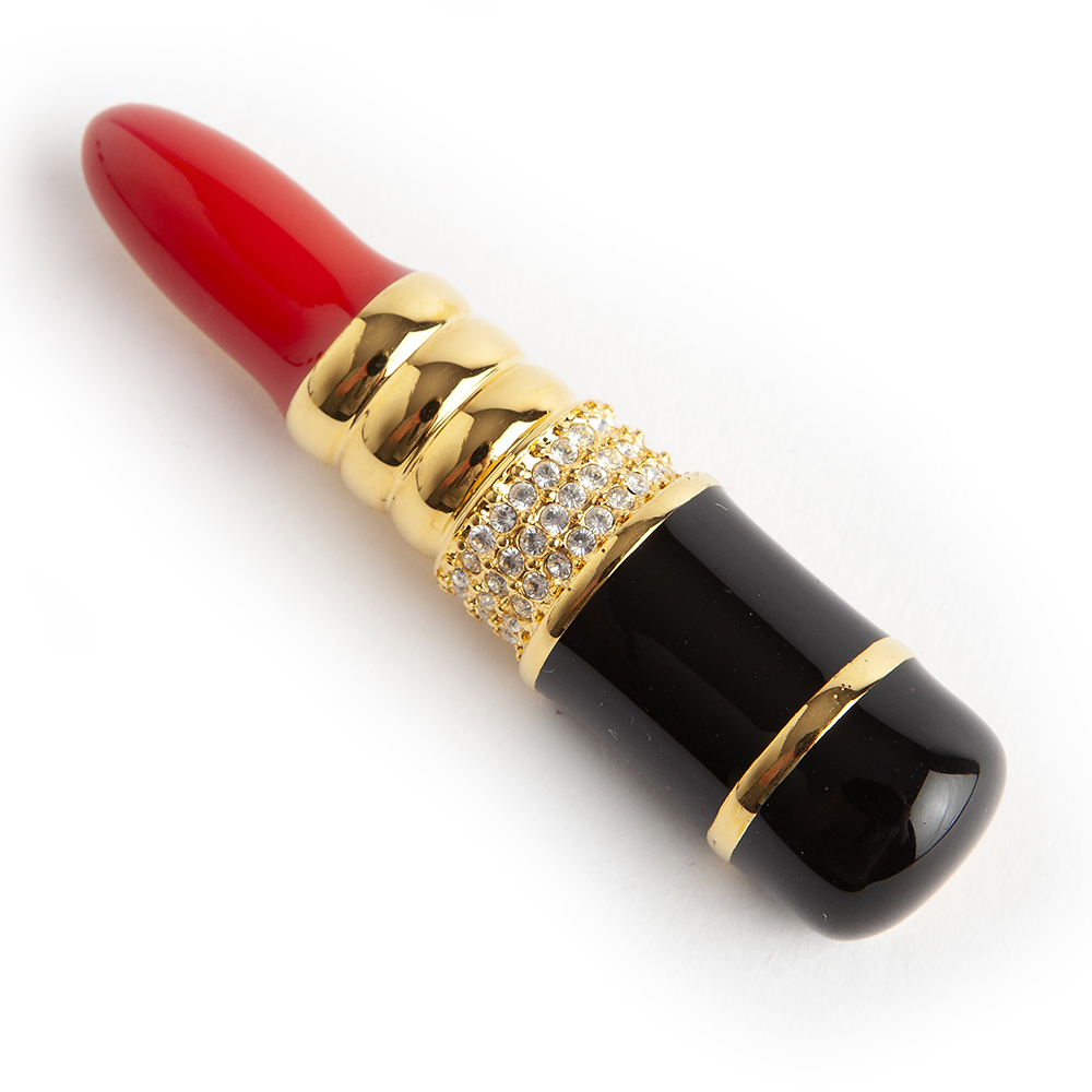 IMG_3653 Kenneth Jay Lane Lipstick brooch - Image 1