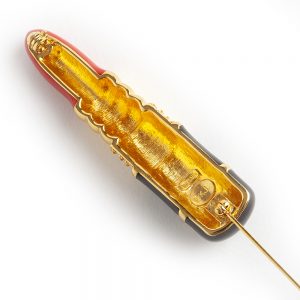 Kenneth Jay Lane Lipstick brooch - Image 2