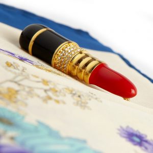 Kenneth Jay Lane Lipstick brooch - Image 3