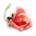 Kenneth Jay Lane Rose brooch