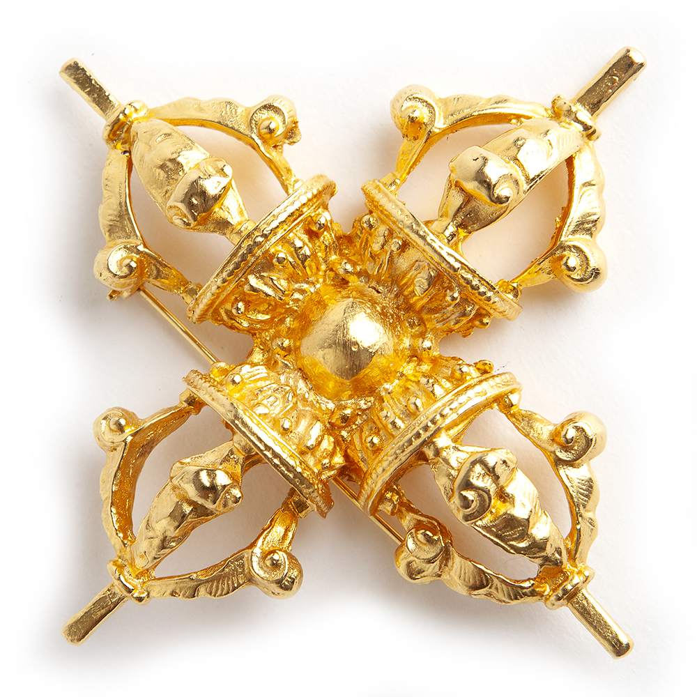IMG_3738 Kenneth Jay Lane Cross brooch - Image 1
