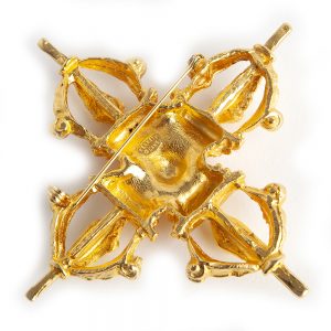 Kenneth Jay Lane Cross brooch - Image 3