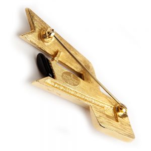 Givenchy Black Chrystal brooch - Image 4