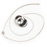 Tiffany & Co. Swirl disc Necklace Silver 925