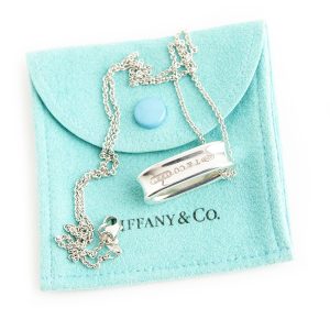 Tiffany & Co. Oval ring Necklace Silver 925 - Image 6