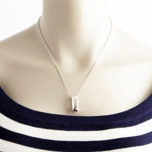 Tiffany & Co. Oval ring Necklace Silver 925 - Image 7