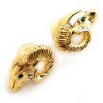 Kenneth Jay Lane Ram earrings