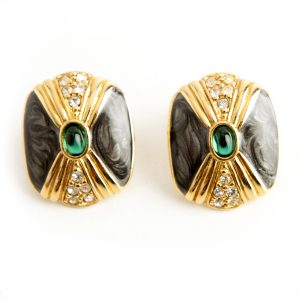 Kenneth Jay Lane Square earrings