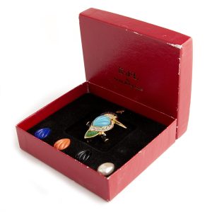 Kenneth Jay Lane Hummingbird brooche set