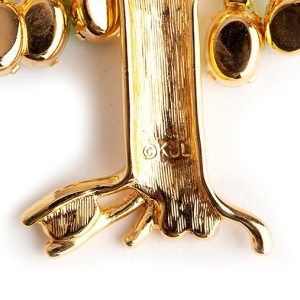 Vintage Kenneth Jay Lane Tree of Life brooch - Image 3