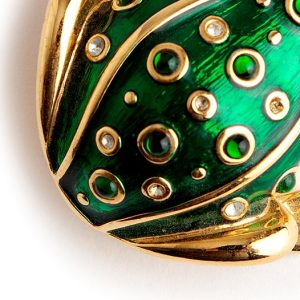 Kenneth Jay Lane Frog brooch - Image 2