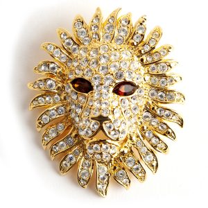 Kenneth Jay Lane Lion brooch