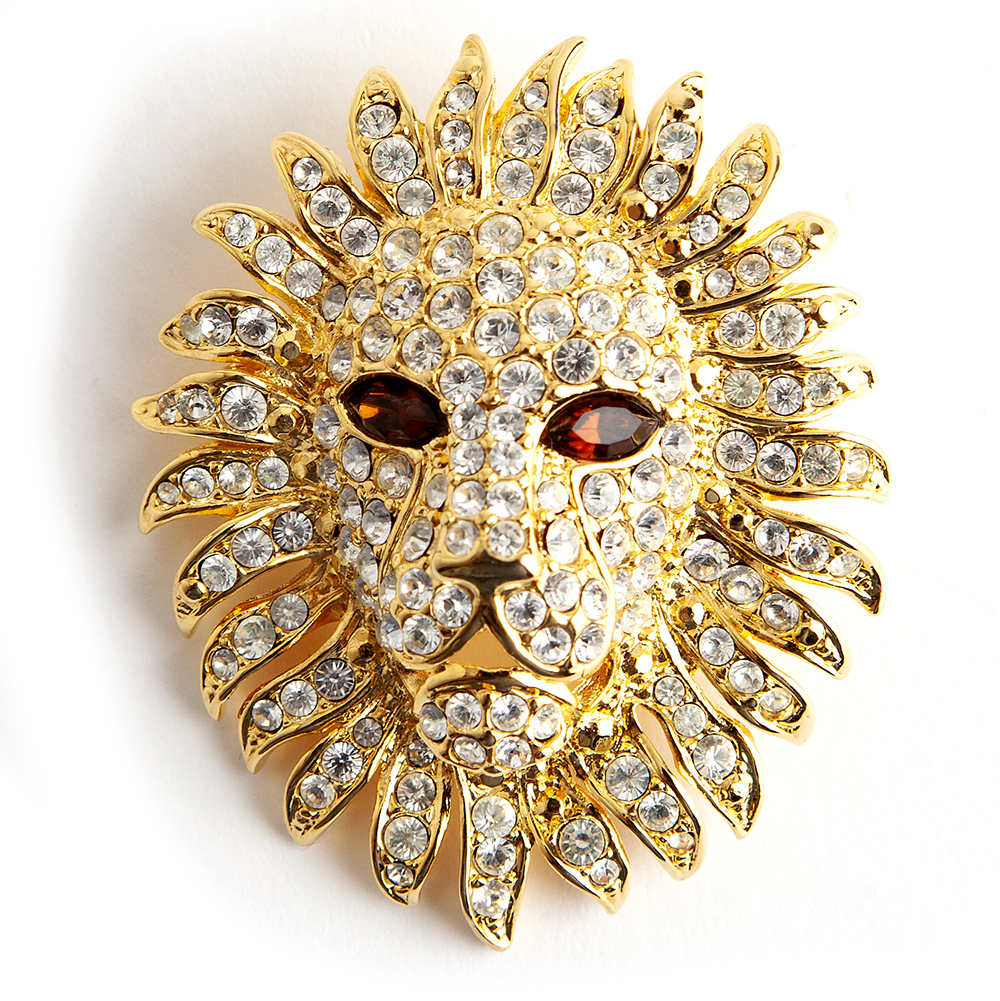 IMG_0896 Kenneth Jay Lane Lion brooch - Image 1