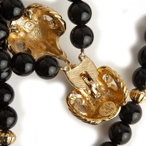 Kenneth Jay Lane Capricorn Black necklace - Image 3