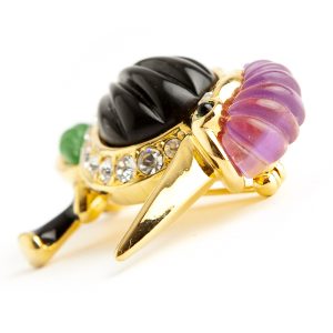 Kenneth Jay Lane Hummingbird brooch - Image 2