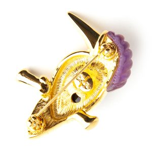 Kenneth Jay Lane Hummingbird brooch - Image 4