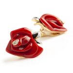 Kenneth Jay Lane Rose earrings