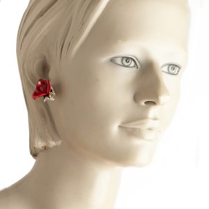 Kenneth Jay Lane Rose earrings - Image 4