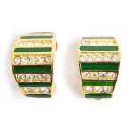 Chr. Dior Emerald clip on earring