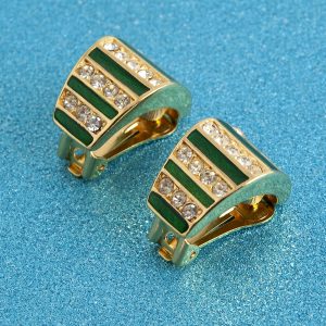 Chr. Dior Emerald clip on earring - Image 5