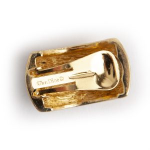 Authentic Christian Dior Edge clip on earrings - Image 3