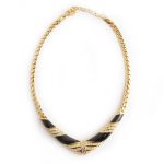 Christian Dior V shape necklace