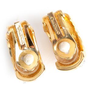 Christian Dior Ruby Deco clip on earrings - Image 3