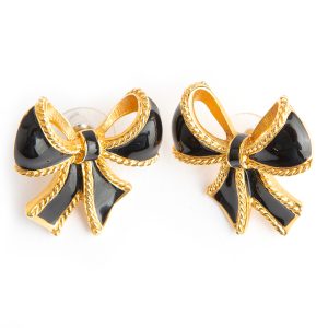 Kenneth Jay Lane Bow earrings