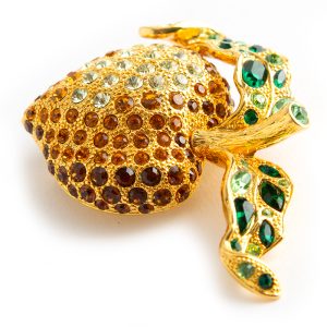 Kenneth Jay Lane strawberry fruit brooch - Image 2