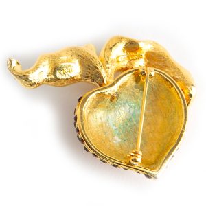 Kenneth Jay Lane strawberry fruit brooch - Image 3