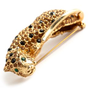 Kenneth Jay Lane Panth brooch - Image 2