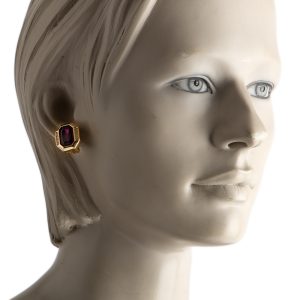 Christian Dior Purple earrings - Image 4